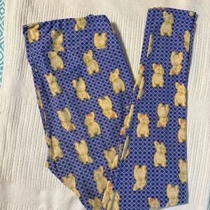 LuLaRoe TC leggings, pictures of little Frenchie dogs.